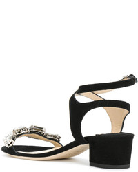 Sandales en daim noires Jimmy Choo