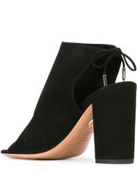 Sandales en daim noires Aquazzura