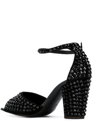 Sandales en daim noires Giuseppe Zanotti Design