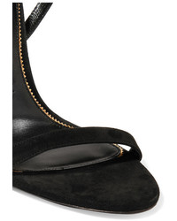 Sandales en daim noires Tom Ford