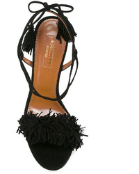 Sandales en daim noires Aquazzura