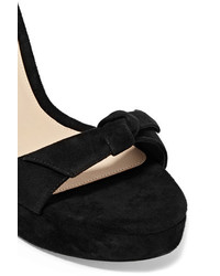 Sandales en daim ornées noires Alexandre Birman