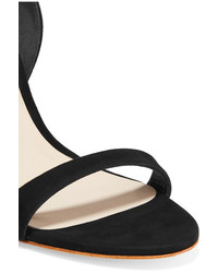 Sandales en daim ornées noires Sophia Webster