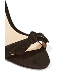 Sandales en daim ornées noires Alexandre Birman