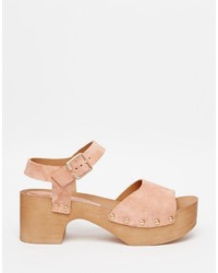 Sandales en daim roses Asos