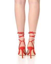 Sandales en daim rouges Loeffler Randall