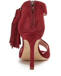 Sandales en daim rouges Kate Spade