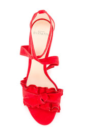 Sandales en daim rouges Alexandre Birman