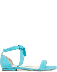 Sandales en daim turquoise Alexandre Birman