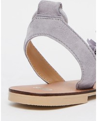 Sandales en daim violet clair Asos