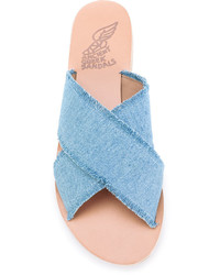 Sandales en denim bleu clair Ancient Greek Sandals