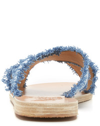 Sandales en denim bleu clair Ancient Greek Sandals