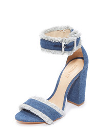 Sandales en denim bleues Schutz