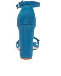 Sandales en nubuck bleues Schutz