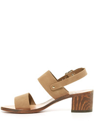 Sandales en nubuck marron clair Ancient Greek Sandals