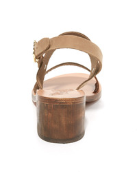 Sandales en nubuck marron clair Ancient Greek Sandals