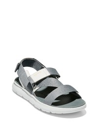 Sandales en toile grises