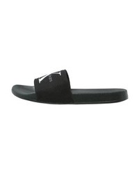 Sandales en toile noires Calvin Klein