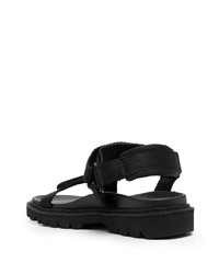 Sandales en toile noires Tommy Jeans