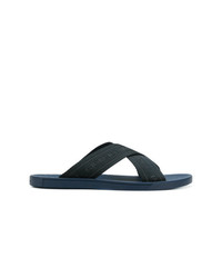 Sandales en toile noires Giorgio Armani