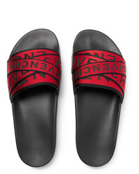 Sandales en toile rouges Givenchy