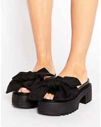 Sandales épaisses noires Asos