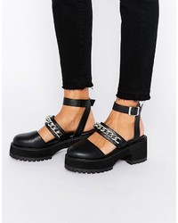 Sandales épaisses noires Asos