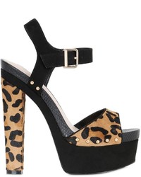 Sandales imprimées léopard