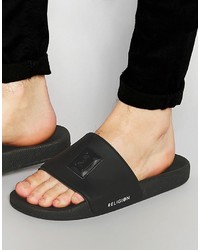 Sandales imprimées noires Religion
