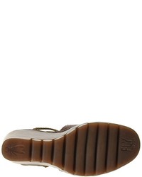 Sandales marron foncé Fly London