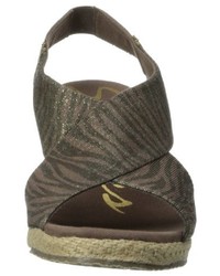 Sandales marron foncé Skechers