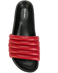 Sandales matelassées rouges Isabel Marant