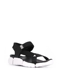 Sandales noires et blanches Tommy Jeans