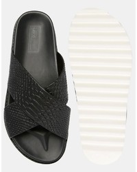 Sandales noires Asos