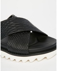 Sandales noires Asos