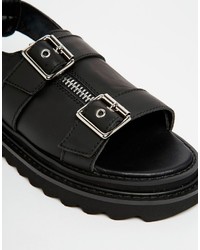 Sandales noires Unif