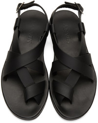 Sandales noires Lanvin