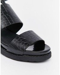 Sandales noires Asos