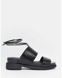 Sandales noires Asos