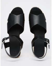 Sandales noires Asos