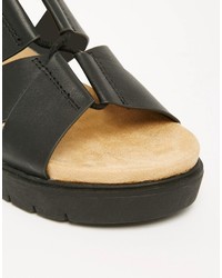 Sandales noires Monki