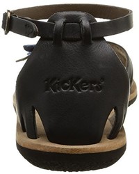 Sandales noires Kickers