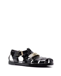 Sandales noires Moschino