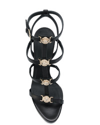 Sandales noires Versace