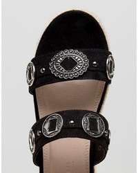 Sandales noires Asos