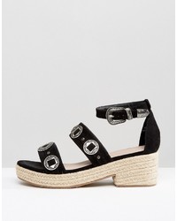 Sandales noires Asos