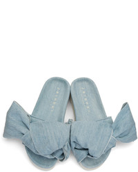 Sandales plates bleu clair Joshua Sanders