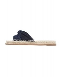 Sandales plates bleu marine