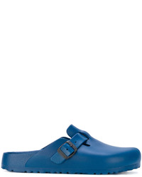 Sandales plates bleues Birkenstock