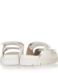 Sandales plates en cuir blanches Marc by Marc Jacobs
